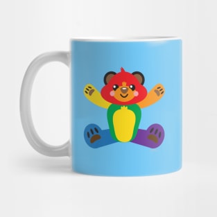 Inclusive Gay Pride flag Teddy Bear Mug